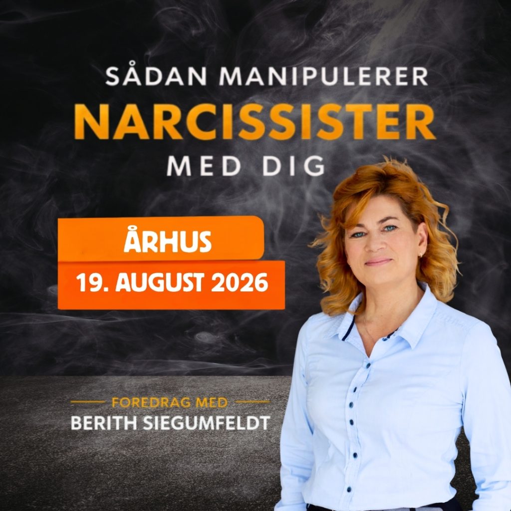 Foredrag i Århus om narcissister, manipulation og gaslighting