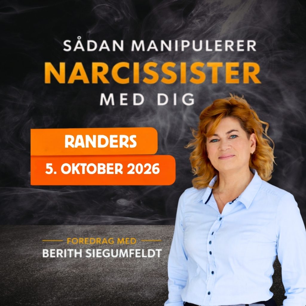 Foredrag i Randers om narcissister, manipulation og gaslighting